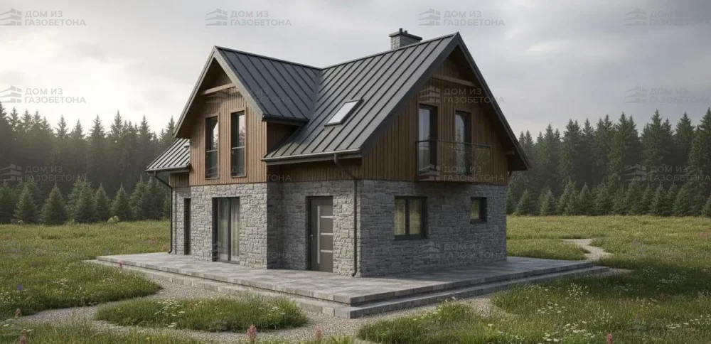 Проект Двухэтажный дом 10 на 14, 157 м2