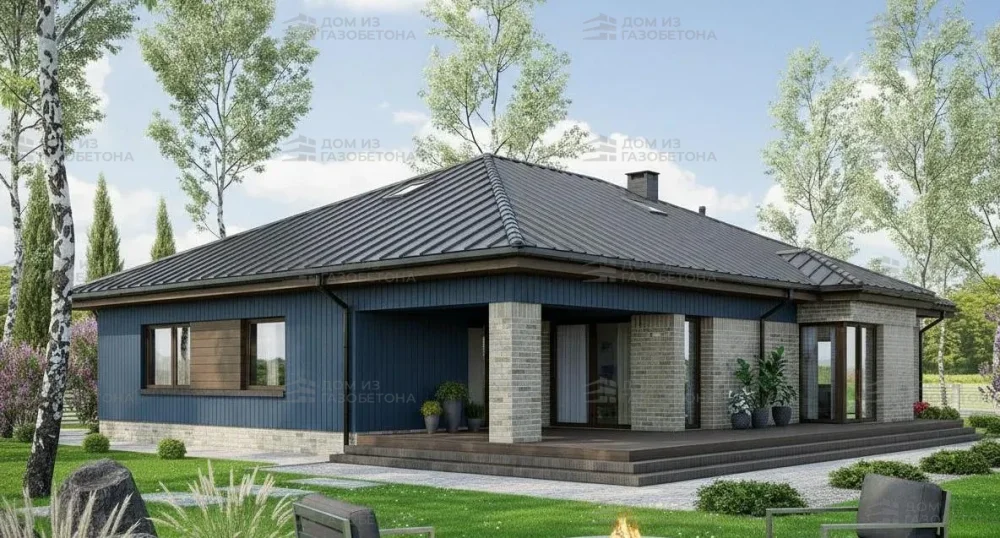 Проект Двухэтажный дом 15 на 18, 198 м2