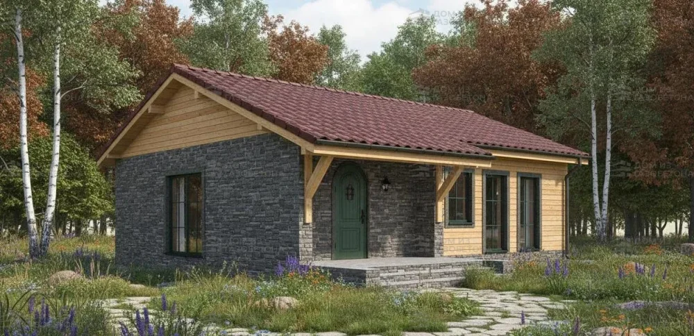 Проект Одноэтажный дом 11 на 9, 81 м2