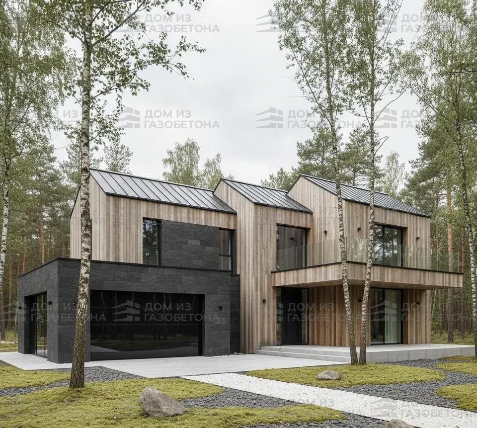 Проект Двухэтажный дом 17 на 18, 294 м2