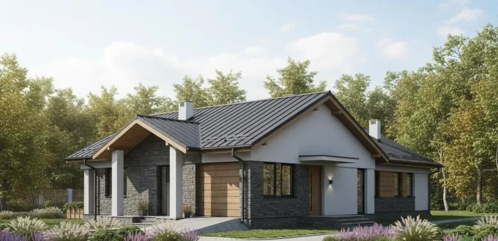 Проект Одноэтажный дом 12 на 20, 168 м2